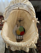 Culla vimini vintage anni - culla,