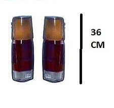 2 X FARO FANALE POSTERIORE PER NISSAN KING CAB 1985 D20 PICK UP H 36CM FANALINO