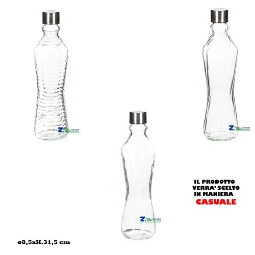 Bottiglia vetro acqua - acqua, lt