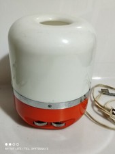 RADIO LAMPADA DA TAVOLO SCRIVANIA EUROPHON ANNI 70 ARANCIO