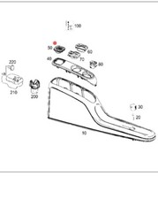 MERCEDES W451 SMART CONSOLL PORTA MONETE OEM A4516890837 CR4A