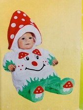 COSTUME VESTITO DI CARNEVALE FUNGHETTO NEONATO 6 MESI FANCY MAGIC 50180
