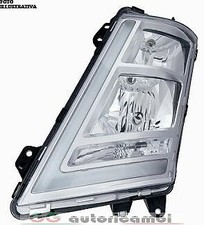 FARO PER VOLVO FH13 FH16 13> MANUALE PARABOLA CROMATA CON LED SINISTRO