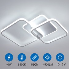 Plafoniera LED Moderna Soffitto 40W Lampada Da Soffitto Bianca Fredda Soggiorno