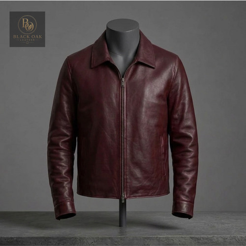 Giacca uomo bordeaux vera