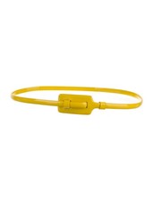 Cintura con zip - , gialla