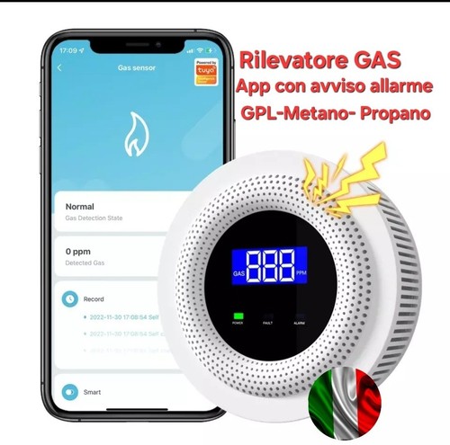 Rilevatore fughe gas - rilevatore, wifi