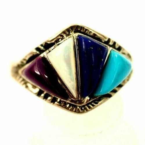 Anello uomo pietre chevron - 4,