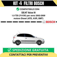 KIT BOSCH 4 Filtri tagliando