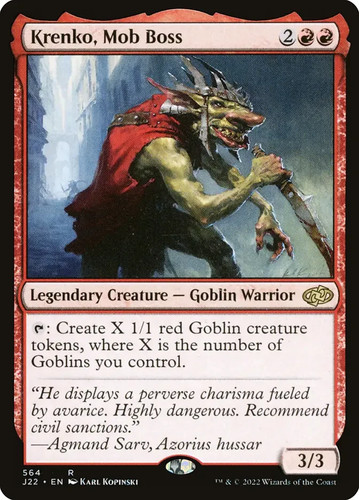 Krenko mob boss goblin - (ex/nm),