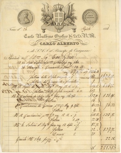 1838 torino carlo - carlo, balbino