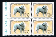 ITALIA 1 QUARTINA ANIMALI CANI