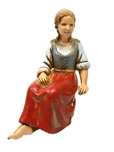 Pastore donna seduta vestito - donna,