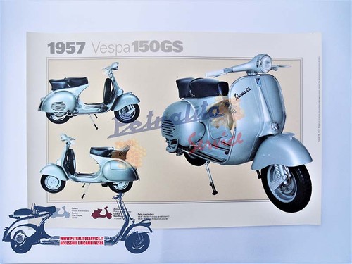 Poster vintage vespa 150 - poster,