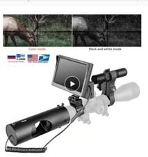 + VISORE NOTTURNO 5" CACCIA TELECAMERA INFRAROSSI BIRD WATCHING SPORT DOCUMENTAR