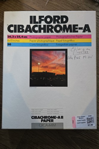 Ilford cibachrome ii - ilford, cibachrome-a