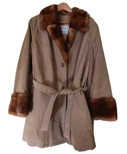 Cappotto seta pelliccia - cappotto, in
