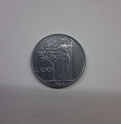 Moneta 100 lire - moneta, 1975