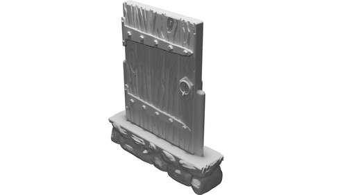 Porta legno singola architrave - legno,