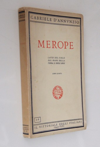 Gabriele annunzio merope - gabriele, d'annunzio