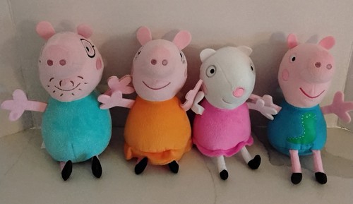 Peppa pig family plush lot - peppa,