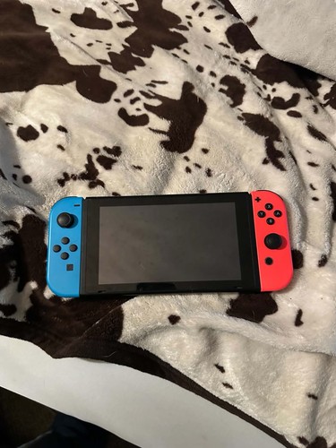 Nintendo switch with neon - neon, blue