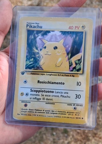 Carta pokemon picachu prima - carta,