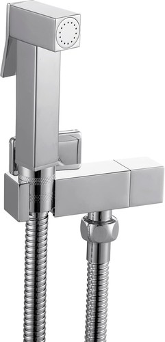 Set doccetta quadrata - doccetta, ottone
