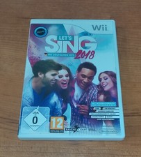 Let's Sing 2018 con successi tedeschi gioco Nintendo Wii in scatola originale con istruzioni, ottimo