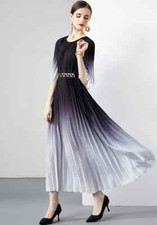 Vestito Abito Elegante Lungo Elegante BonTon Grigio Colorato Raso GIPSY 65136