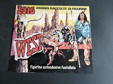 ALBUM FIGURINE EDIS WEST COMPLETO FIGURINE ATTACCATE ANNO 1975