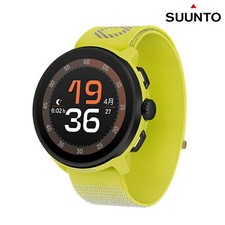 SUUNTO Orologio Uomo SS051111000 Ricaricabile Quarzo Nero Giallo [Nuovo] 
