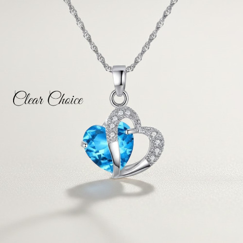 Collana donna doppio cuore