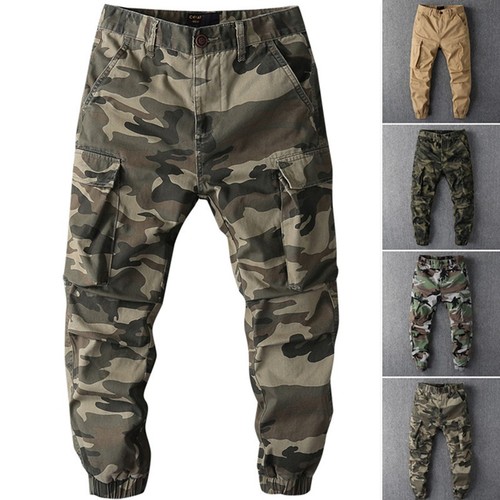Pantalone uomo cargo mimetico
