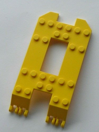 Lego yellow vehicle trailer - lego,