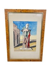 Giorgio De Chirico Manichino Metafisico 1977 Litografia 58 x 40 cm