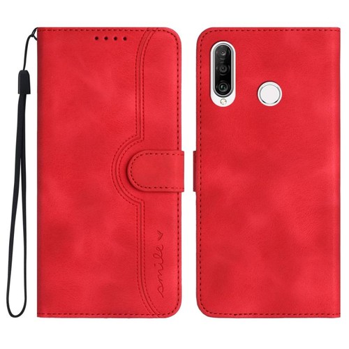 Custodia pelle cuore rosso per - pelle,