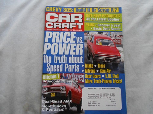 Car craft magazine - car, magazine-march,1999