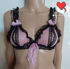 sexy REGGISENO IN PIZZO OPEN APERTO T. S SENZA FERRETTO Spitzen BH lace bra hot