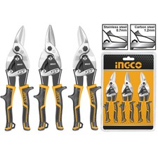 Cesoia per lamiera Lattoniere 3 Forbici carrozziere dritta sinistra destra Ingco