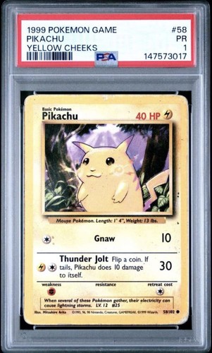 Psa 1999 pokémon tcg pikachu - pokémon,