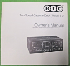 BIC T 2 CASSETTE DECK MANUALE