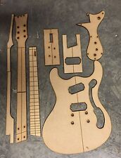60's Mosrite Guitar Luthier Routing/Building Templates-Laser Cut 