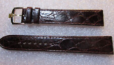 THEOREIN - KELEK AUTENTIC RED CROCODILE BAND STRAP + BUCKLE -18 mm NEW OLD STOCK
