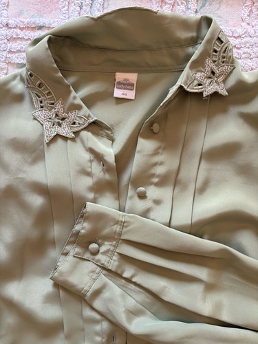 Camicia vintage donna verde