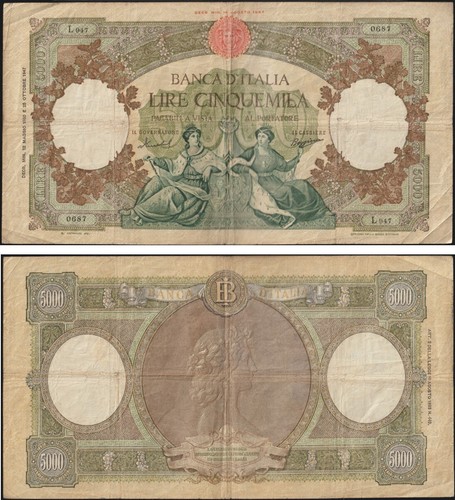5000 lire repubbliche - repubbliche, marinare