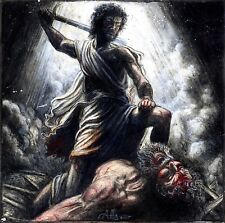 Andreas Noßmann Originale - "Caduta e morte di Golia"