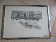 RENZO VESPIGNANI INCISIONE ACQUAFORTE 70X50 FIRMATA E NUMERATA