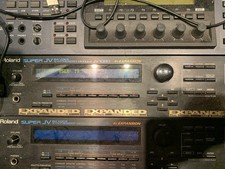 Roland JV-1080 1 Synthesizer Module- Rare Rack Synth + 3 Schede Expansion
