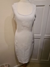 Abito midi donna bianco